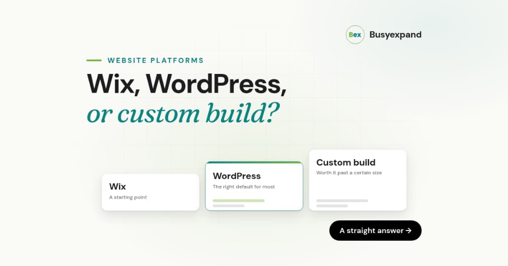 WordPress, Wix, or Custom Build? A Straight Answer for Nigerian SMEs