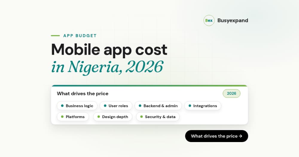 Mobile App Development Cost in Nigeria: 2026 Guide